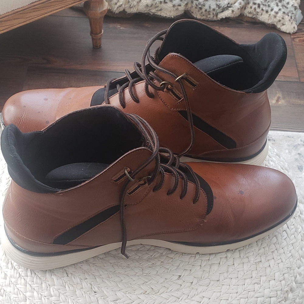 Mens Weatherproof Boots Brown Sz 12